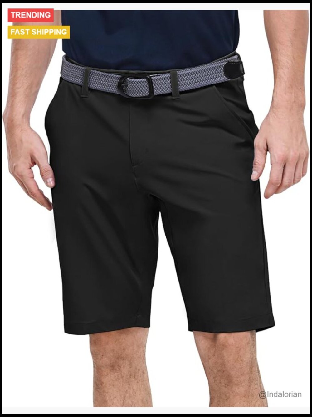 Men's Golf Shorts 11" Inseam Stretch Water Resistant UPF 50+